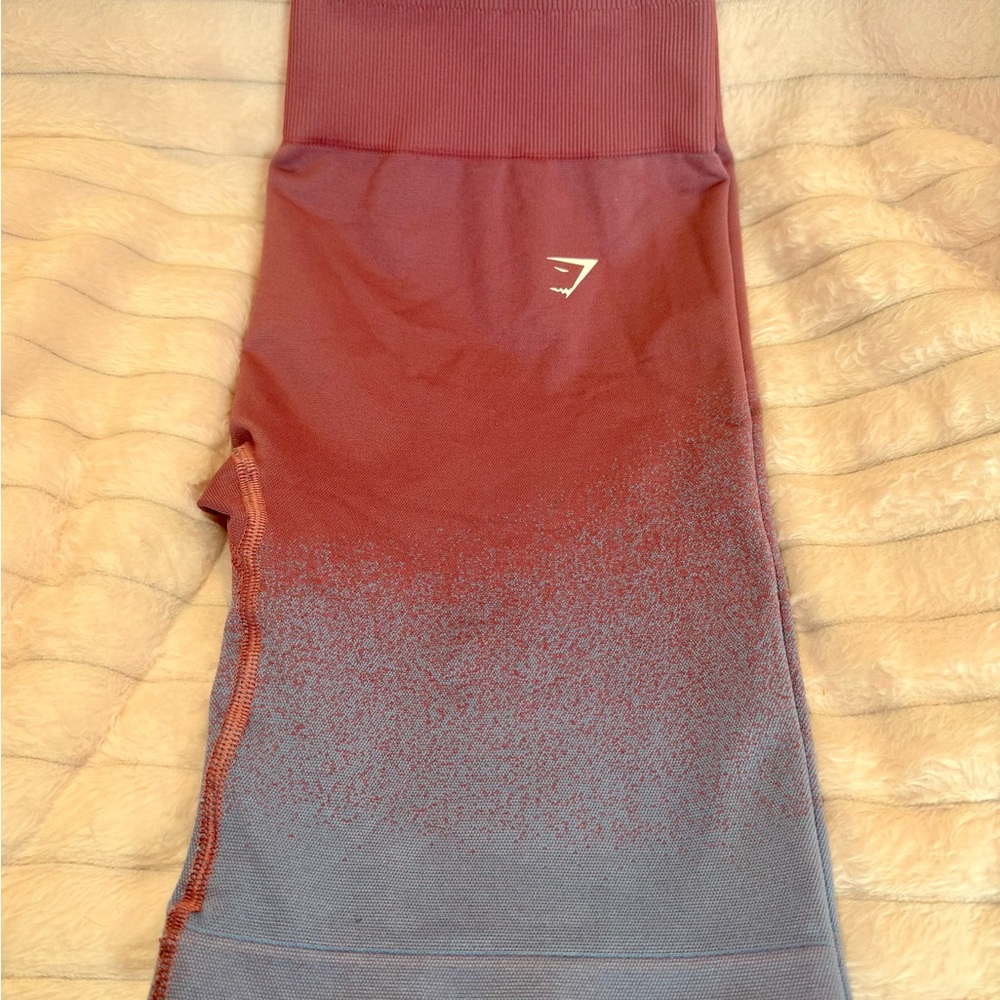 Gymshark Pink and Blue Bike Shorts